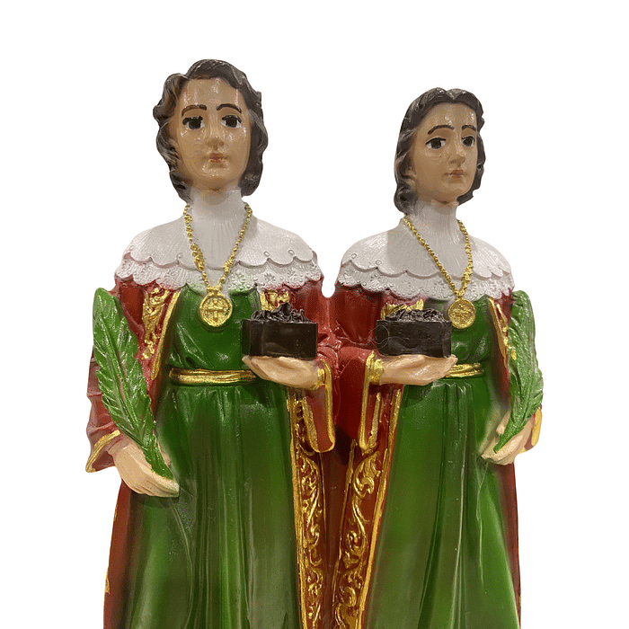 Imagem de São Cosme e Damião de Resina 20 cm