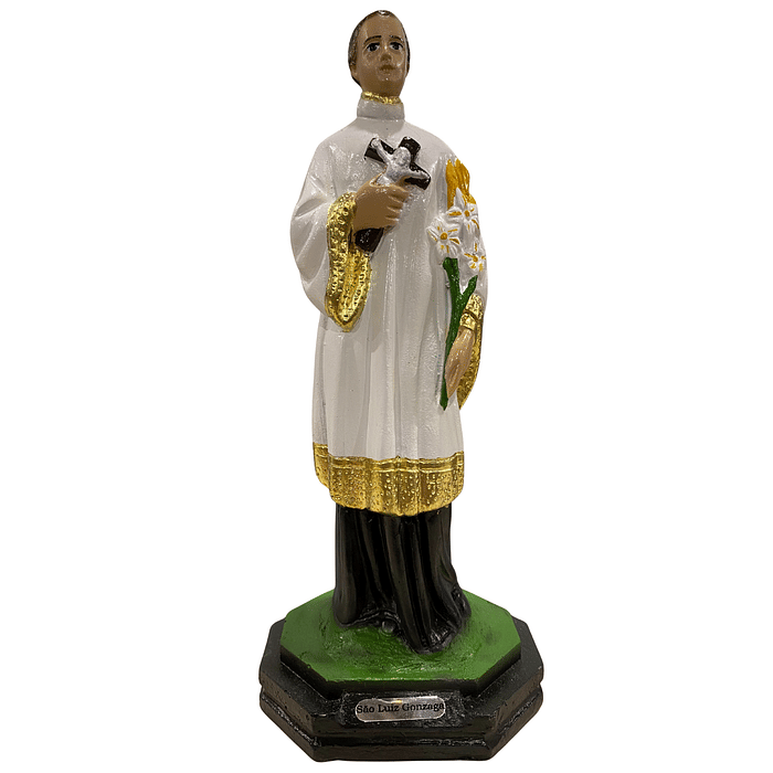 Imagem de São Luiz Gonzaga de Resina 21 cm