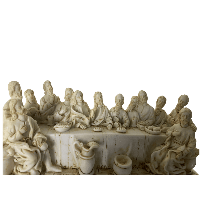 Imagem da Santa Ceia Pó de Mármore 15 cm