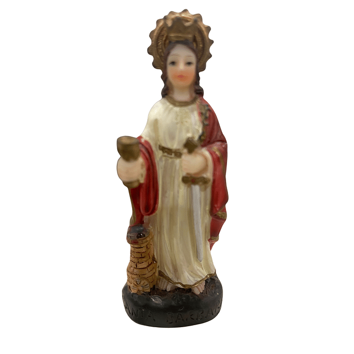 Imagem de Santa Bárbara de Resina 8 cm