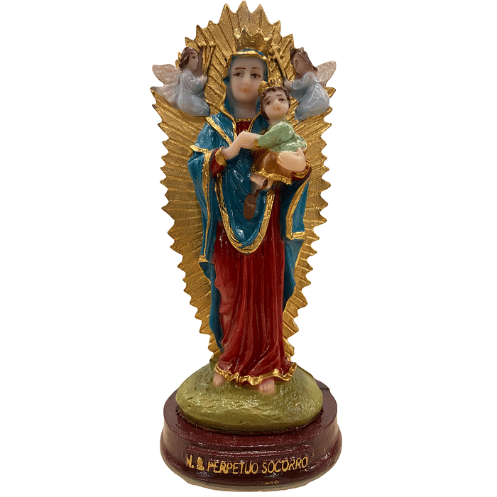 Imagem de N Sra do Perpétuo Socorro de Resina de 14 cm