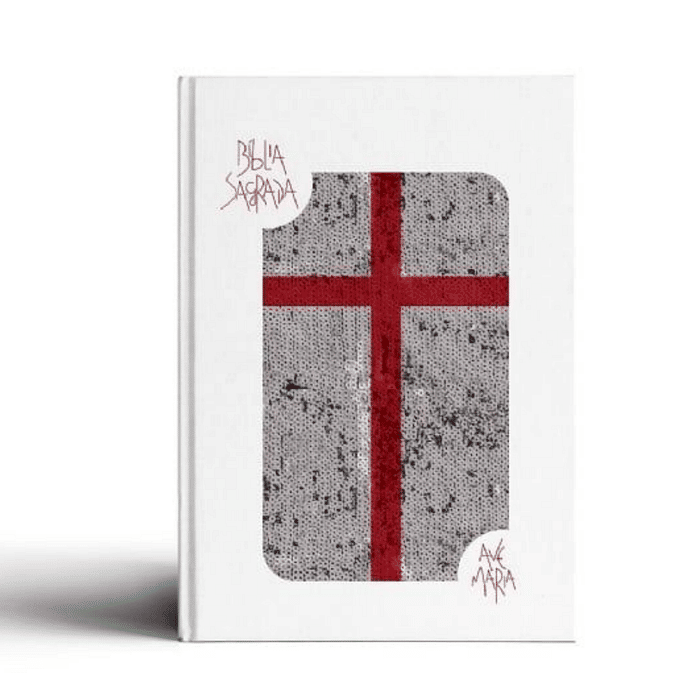 Bíblia Sagrada com Lantejoula - Branca