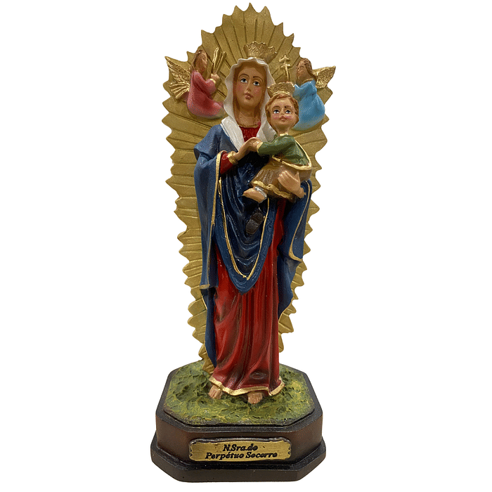 Imagem de N Sra do Perpétuo Socorro de Resina 20 cm