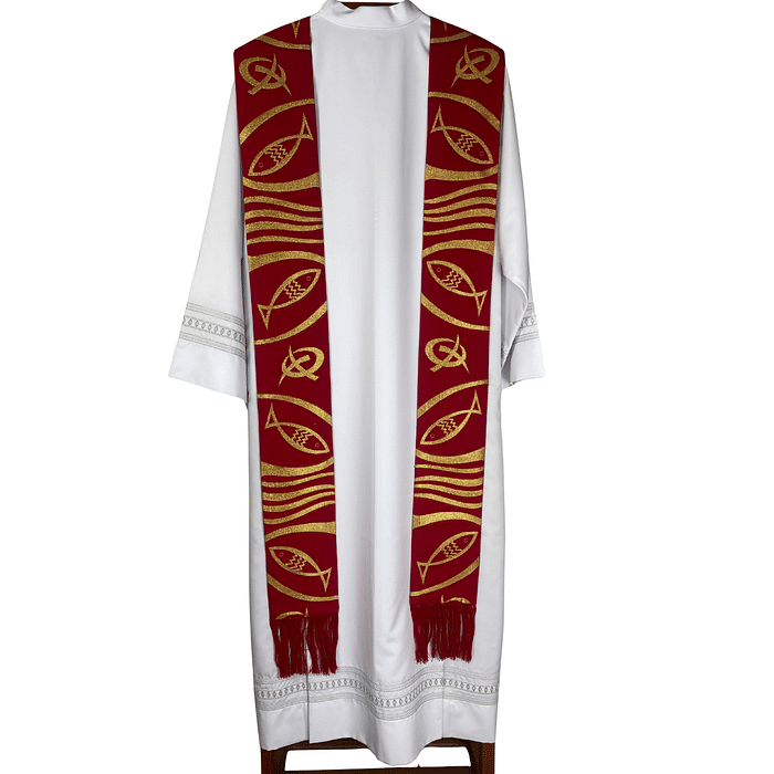 Estola Sacerdotal Bordada Tamanho P