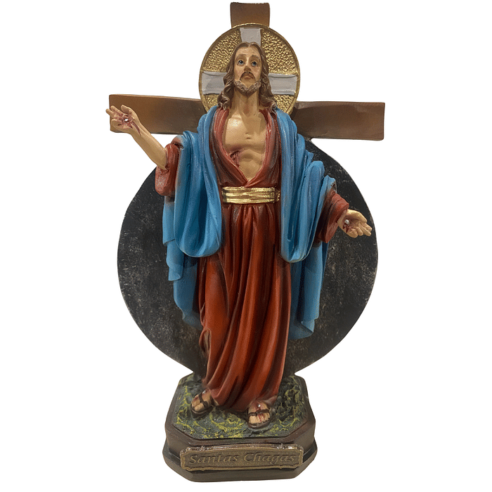 Imagem de Jesus das Santas Chagas de Resina 20 cm