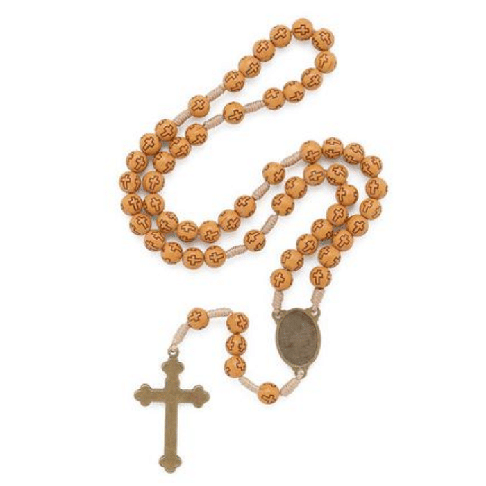 Terço com Entremeio de N Sra Aparecida com Cruz nas Contas