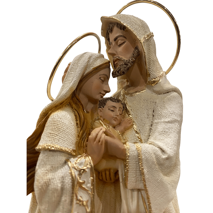 Imagem da Sagrada Família de Resina 22 cm