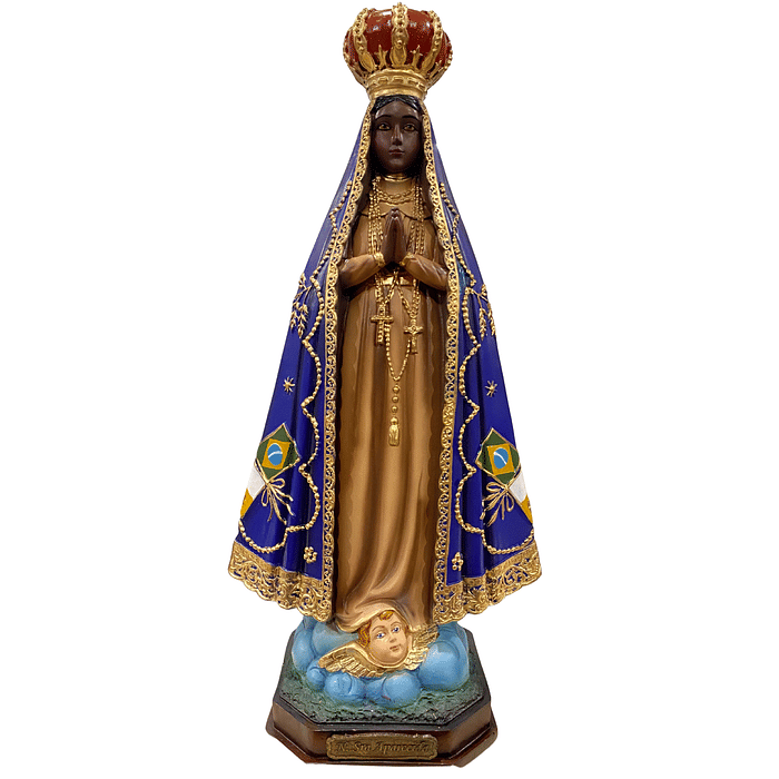 Imagem de Nossa Senhora Aparecida de Resina 37 cm