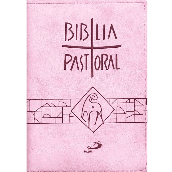 Bíblia Pastoral - Zíper - Média - Rosa