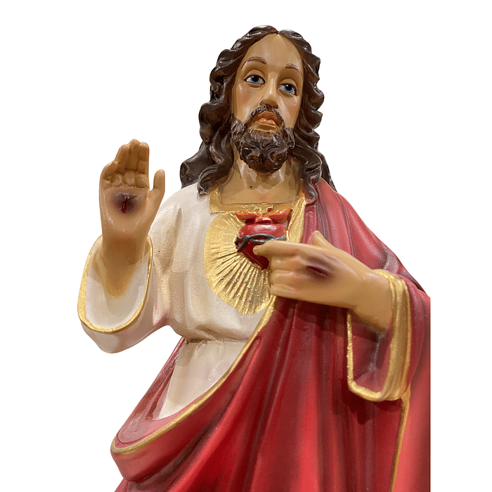 Imagem do Sagrado Coração de Jesus de Resina 37 cm
