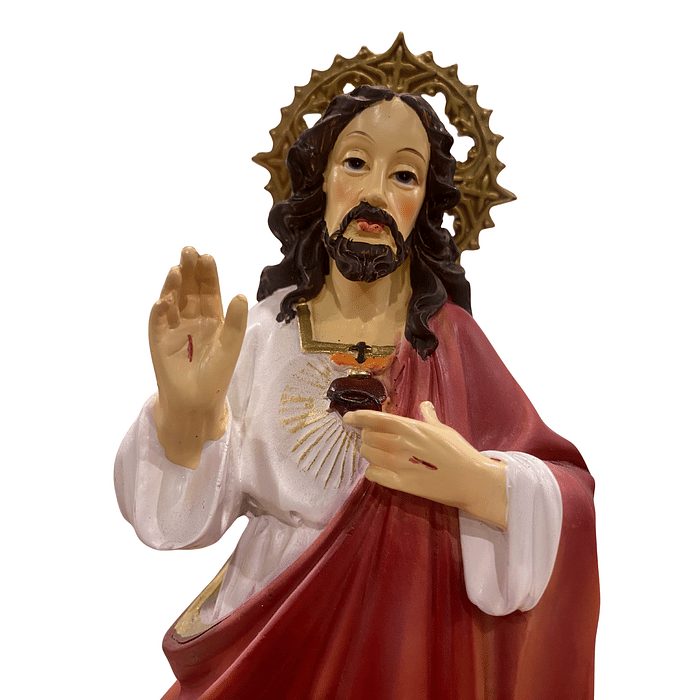 Imagem do Sagrado Coração de Jesus de Resina 33 cm