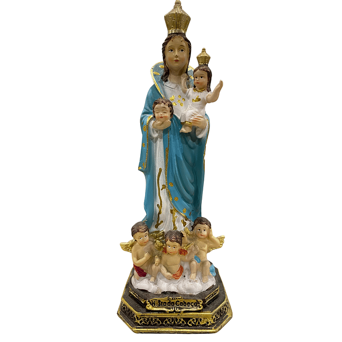 Imagem de N Sra da Cabeça de Resina 17 cm