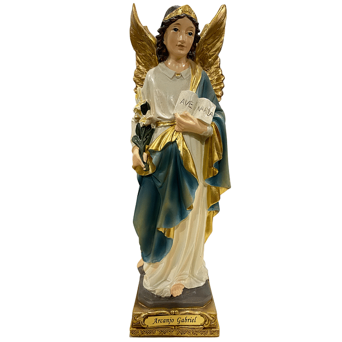 Imagem de São Gabriel Arcanjo de Resina 23 cm