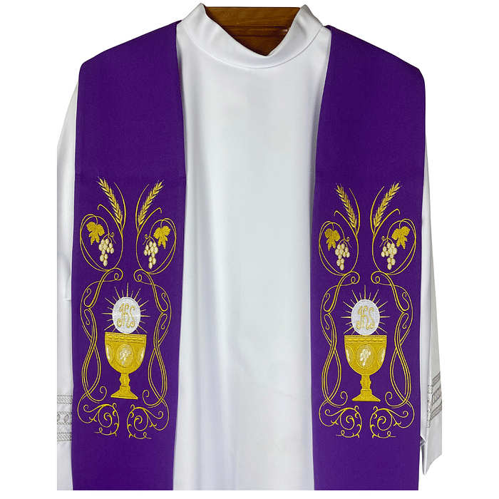 Estola Sacerdotal Bordada Tamanho M