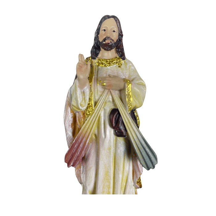 Imagem de Jesus Misericordioso de Resina 13cm