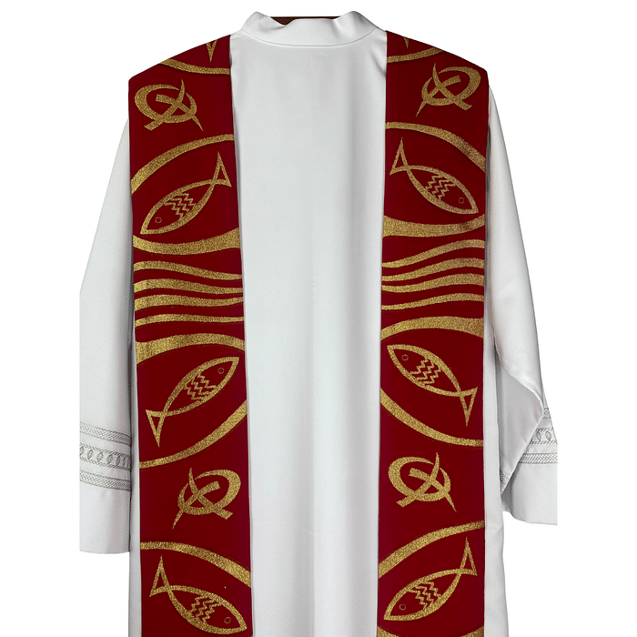 Estola Sacerdotal Bordada Tamanho P