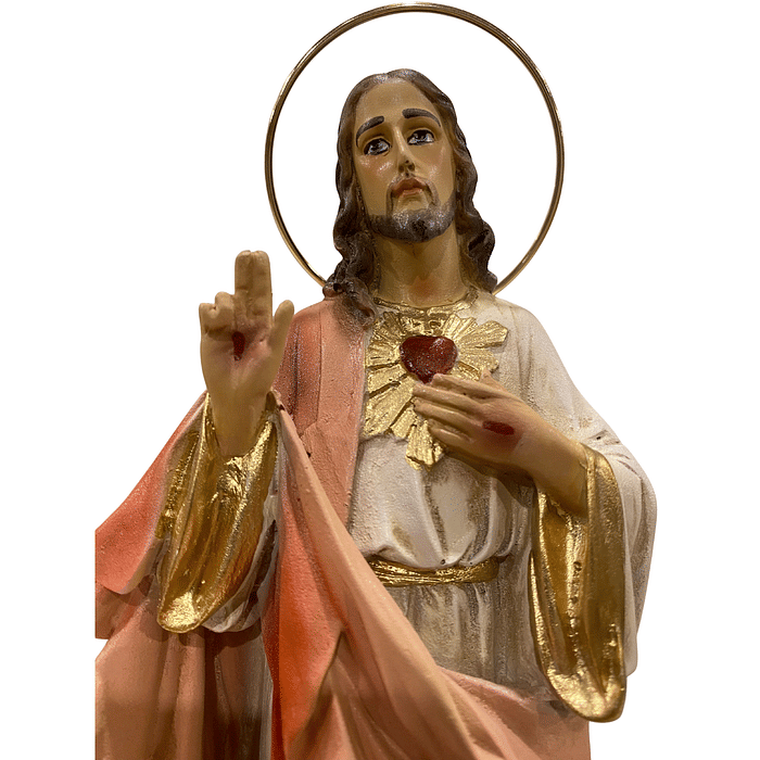 Imagem do Sagrado Coração de Jesus de Resina 26 cm