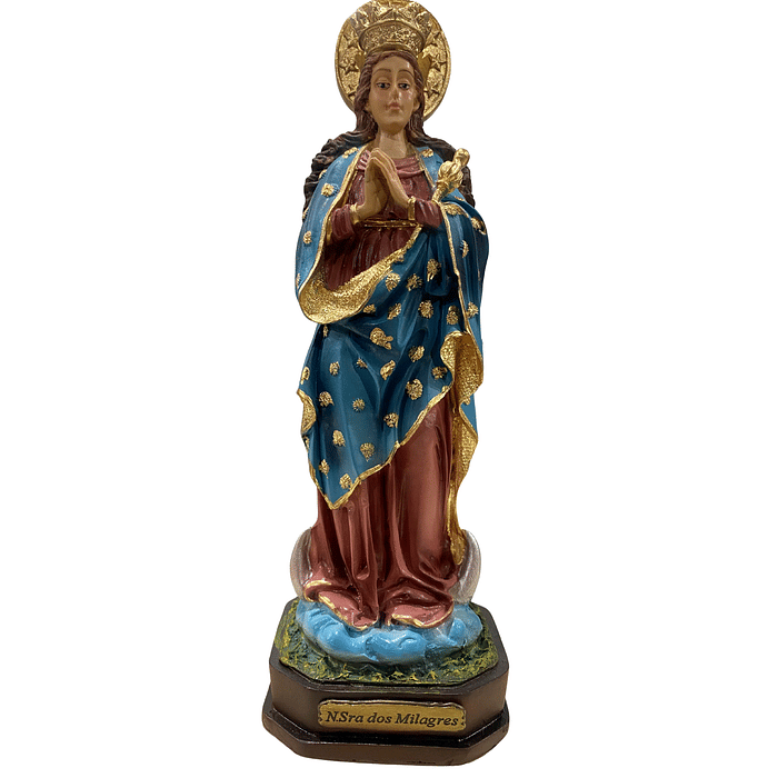 Imagem de Nossa Senhora dos Milagres de Resina 22 cm