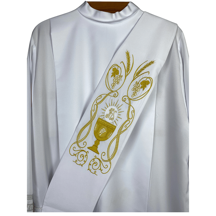 Estola Diaconal Bordada Tamanho M