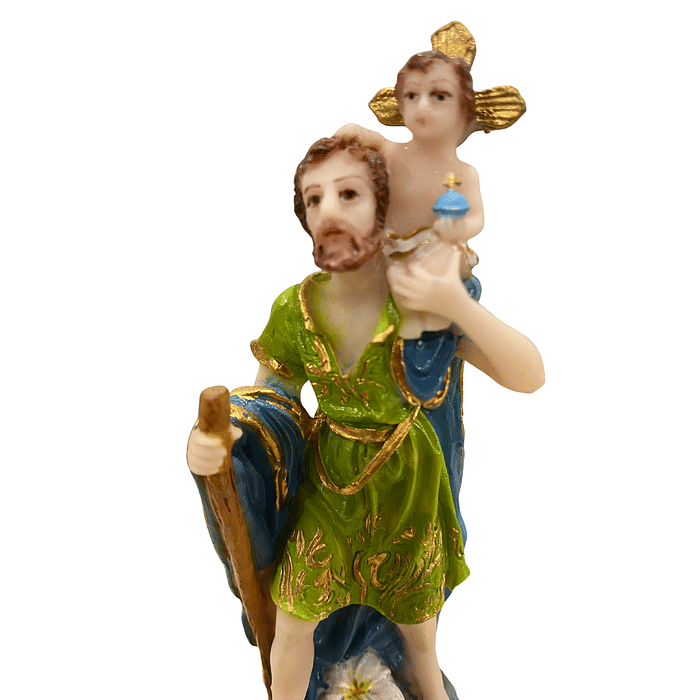 Imagem de São Cristovão de Resina 14 cm