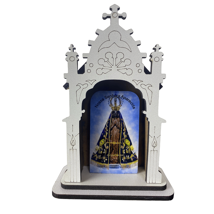 Capela de Nossa Senhora Aparecida em MDF 10 cm