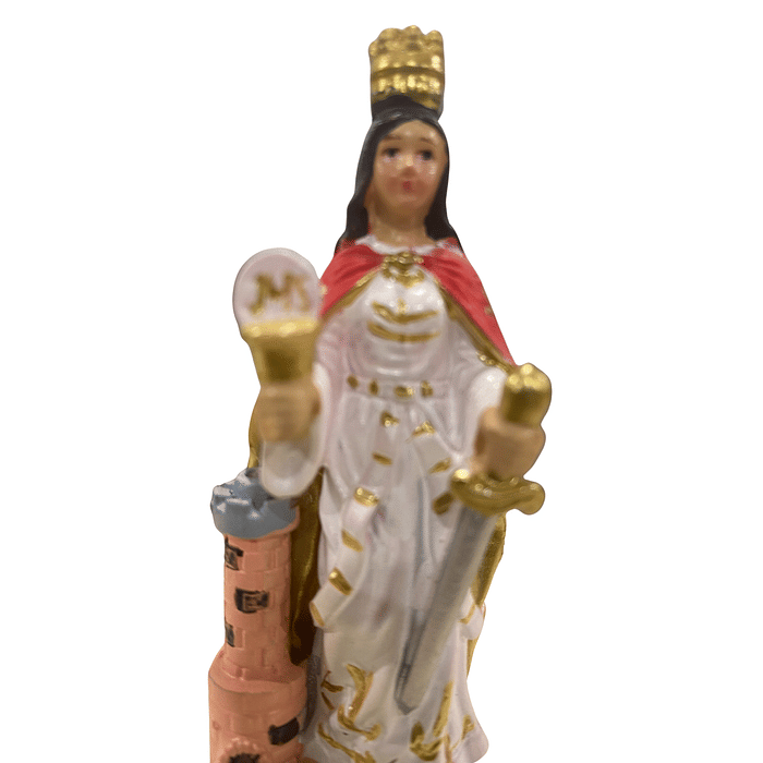 Imagem de Santa Bárbara de Resina 10 cm