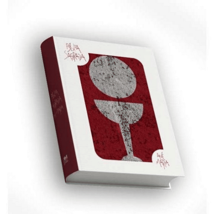 Bíblia Sagrada com Lantejoula - Branca