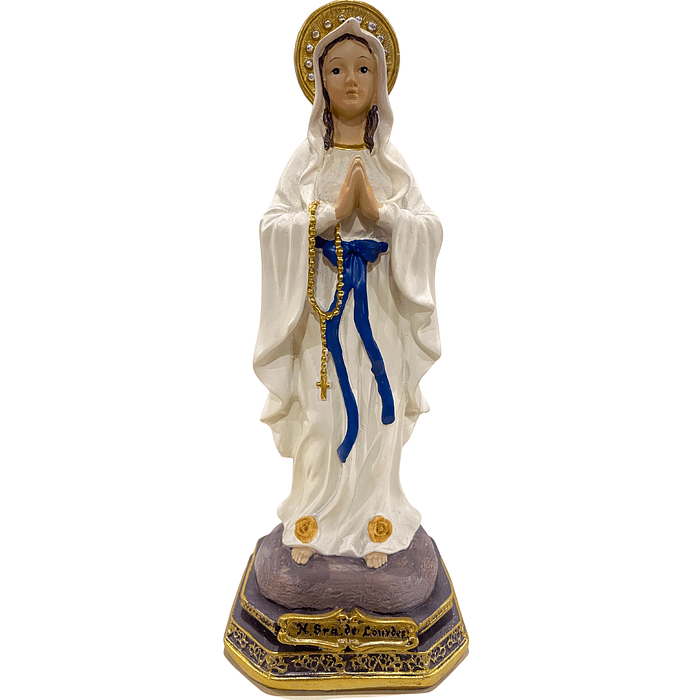 Imagem de Nossa Senhora de Lourdes de Resina 22 cm