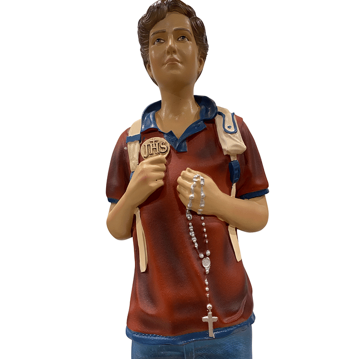 Imagem do Beato Carlo Acutis de Resina 33 cm