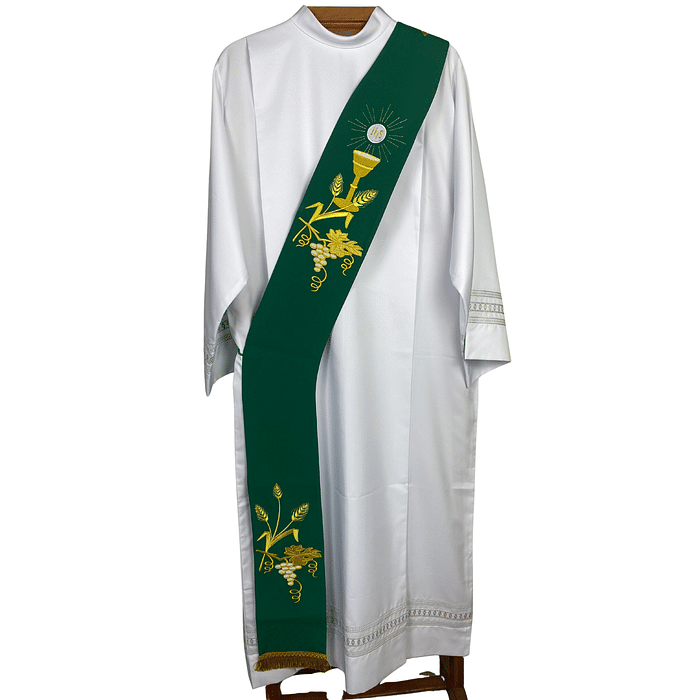 Estola Diaconal Bordada Tamanho M