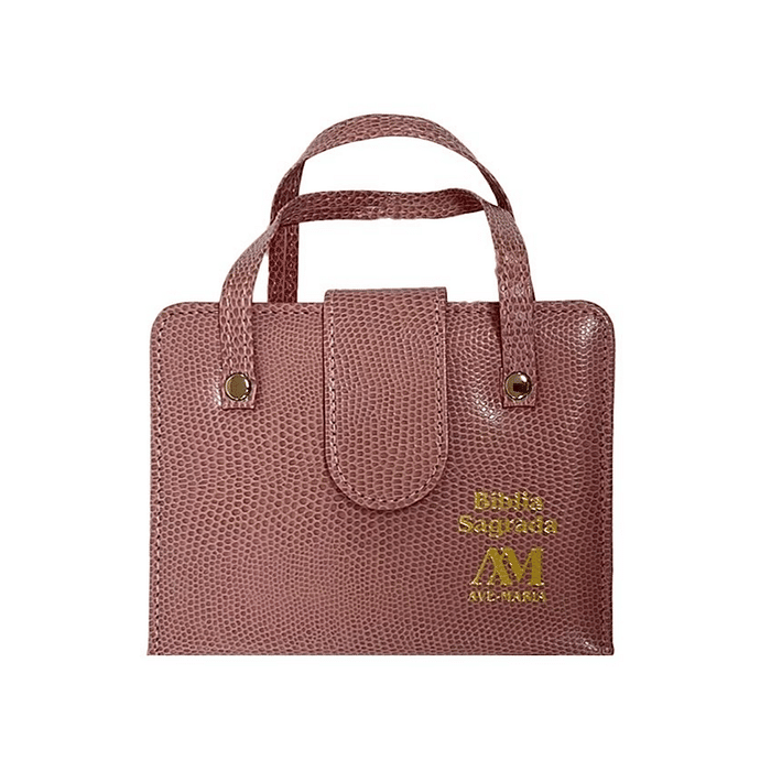 Bíblia com Alça Bolso Rosa