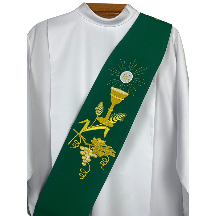 Estola Diaconal Bordada Tamanho M