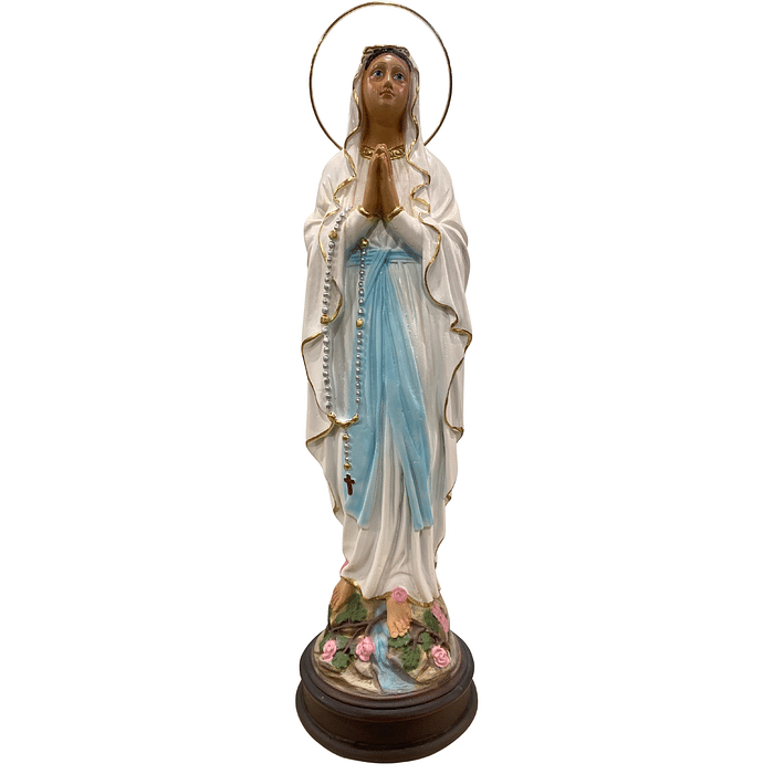 Imagem de Nossa Senhora de Lourdes de Resina 35 cm