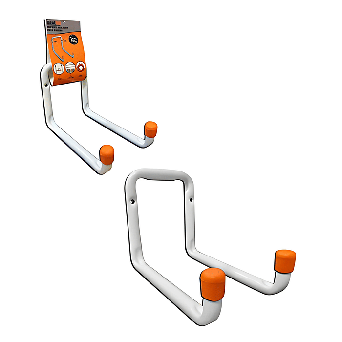 Suporte Gancho Multiuso Branco de Aço para Parede