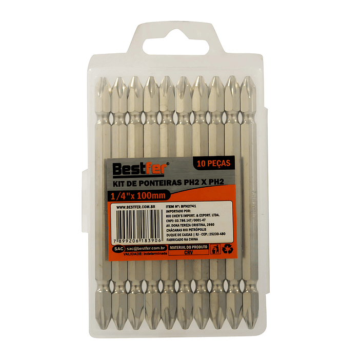 Kit Ponteira Bits PH2 Phillips