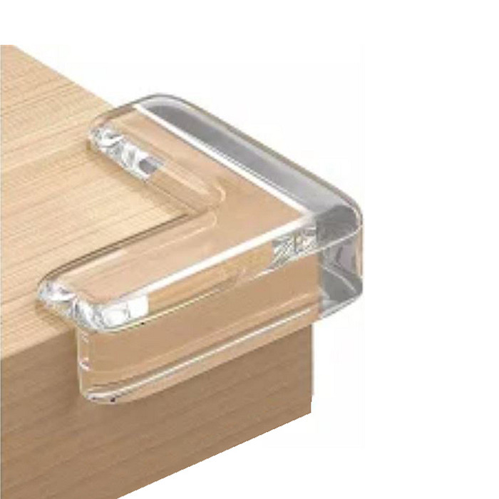 Protetor de Quina de Mesa Transparente 4 Peças Silicone Segurança Infantil