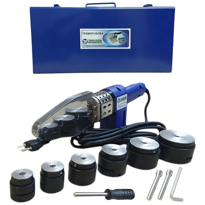 Termofusora Soldador de Tubos PPR 800w - Bocais 20 a 63mm