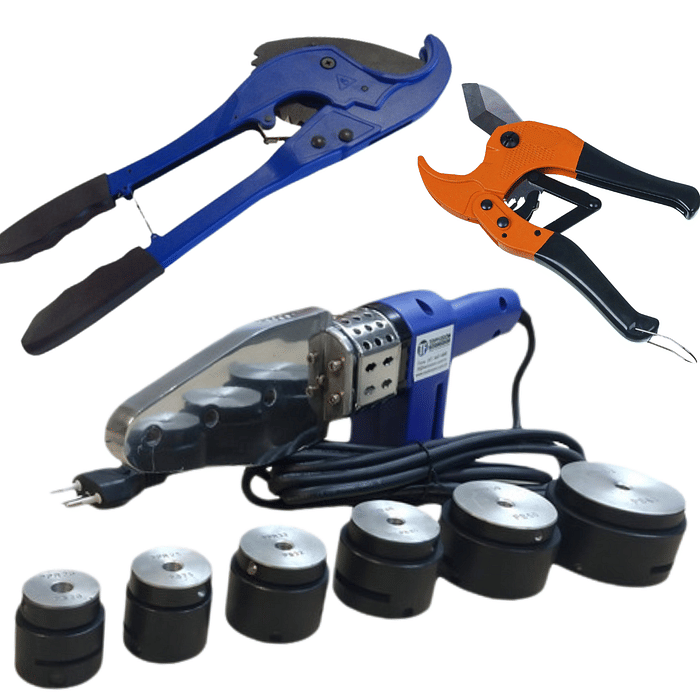 Termofusor Solda Tubos PPR 800w 6 Bocais 20-63mm + Corta Tubo