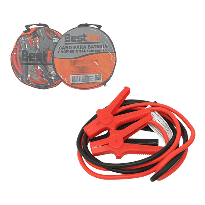 CABO P/BATERIA 1200AMP C/BOLSA PROFISSIONAL