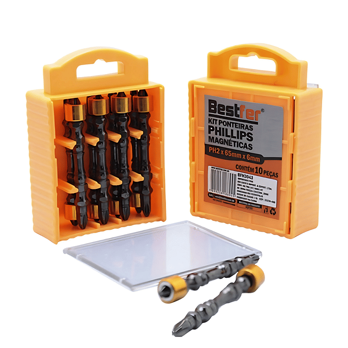 Bits Philips PH2 Imantado e Limitador Drywall Ponta Dupla