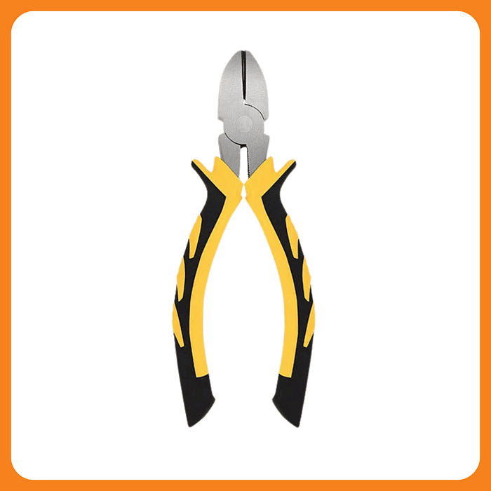 Alicate de Corte Diagonal 6" Aço Carbono Cabo Emborrachado Amarelo/Preto