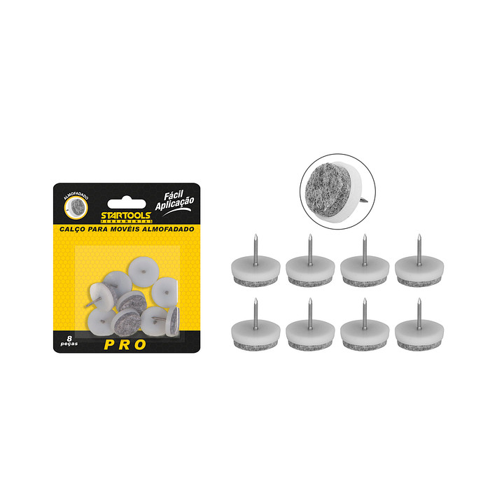 Calço Almofadado para Móveis 4 Peças Anti-Risco e Antiderrapante