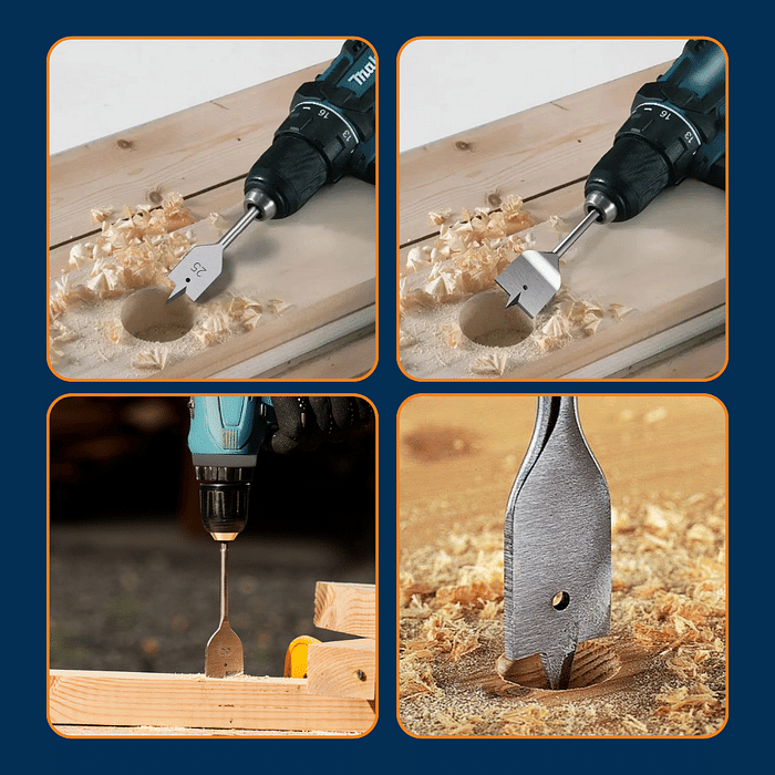 Broca Chata para Madeira Gesso - Vários Tamanhos