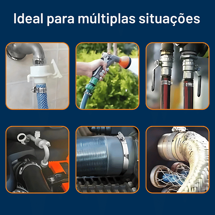 ABRACADEIRA ROSCA S/FIM 1 1/2POL INOX 50PCS