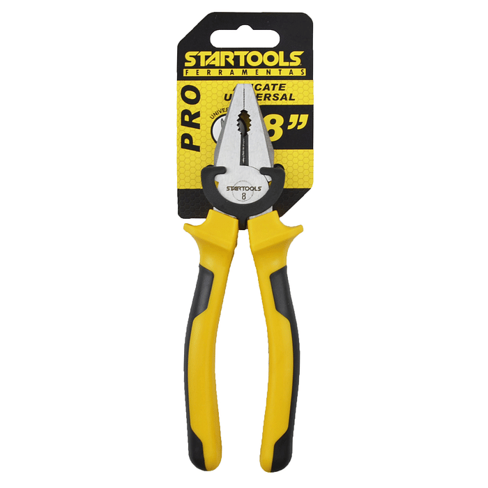 Alicate Universal 8" CRV Isolado 1000V Profissional Corte Preciso Alta Durabilidade