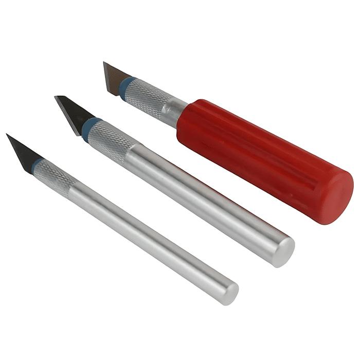 Kit Estilete Precisão Profissional Case 16Pçs Bisturi Patchwork Scrapbook Artesanato