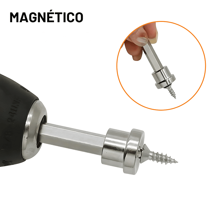 Bits Philips Longo Limitador e Imantado Drywall Ponta PH2 kit 2pçs