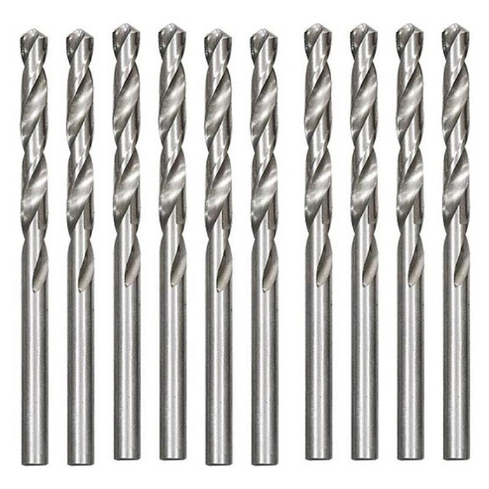 Kit 10 Broca De Aço Rápido 8mm Para Metal HSS Din338