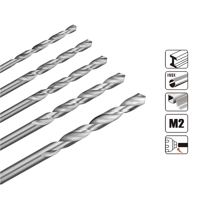 Kit Brocas para Metal 5pcs