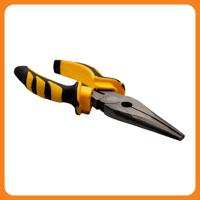 Alicate Bico Meia Cana 6" Aço Carbono Reforçado Isolado 1000V Profissional Corte Preciso